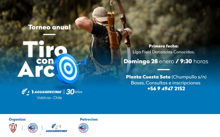 Este domingo parte torneo anual de Tiro con Arco por los 30 años de Aguas Décima